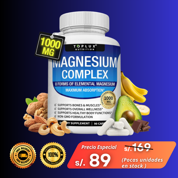 Magnesium Complex 8 formas de magnesio elemental